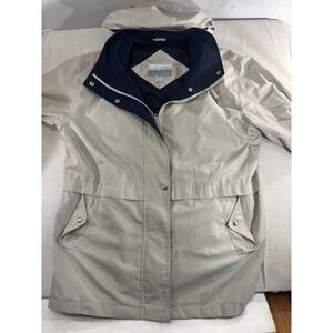 Innovations By Izzi Vintage Women's‎ tan and cream Jacket, Thin Material, Size L